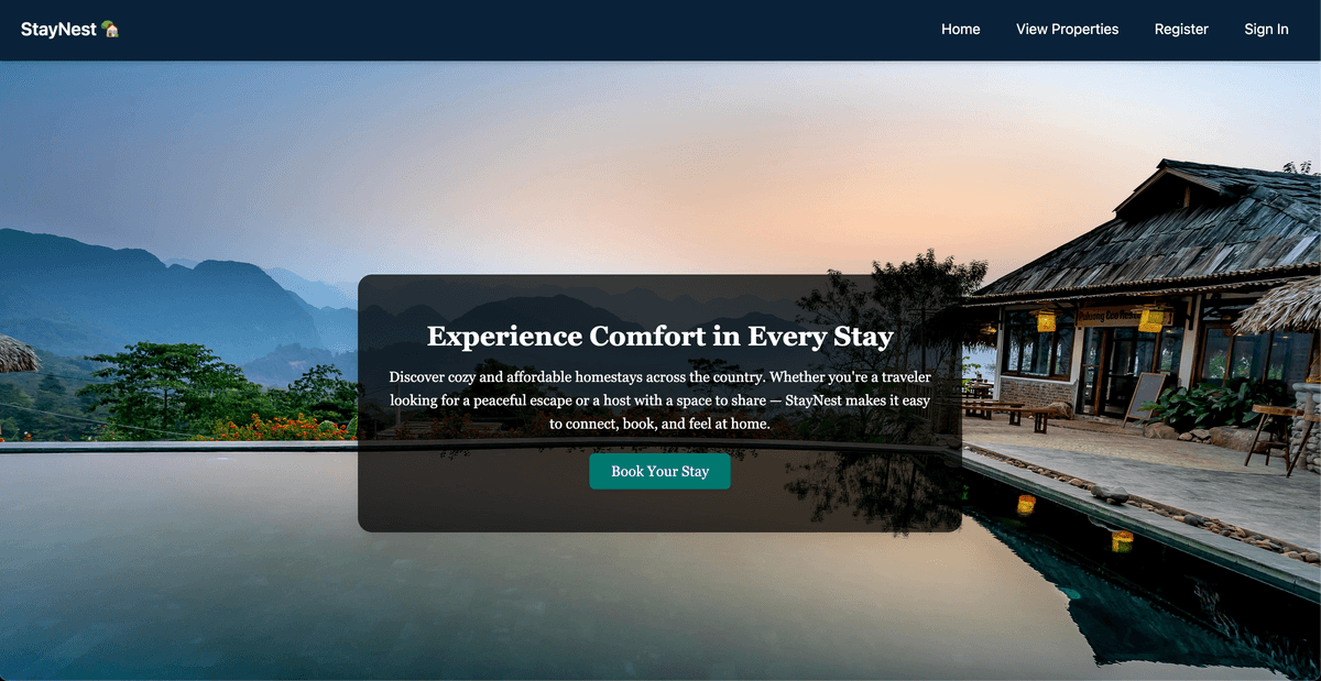 Homestay Booking Platform